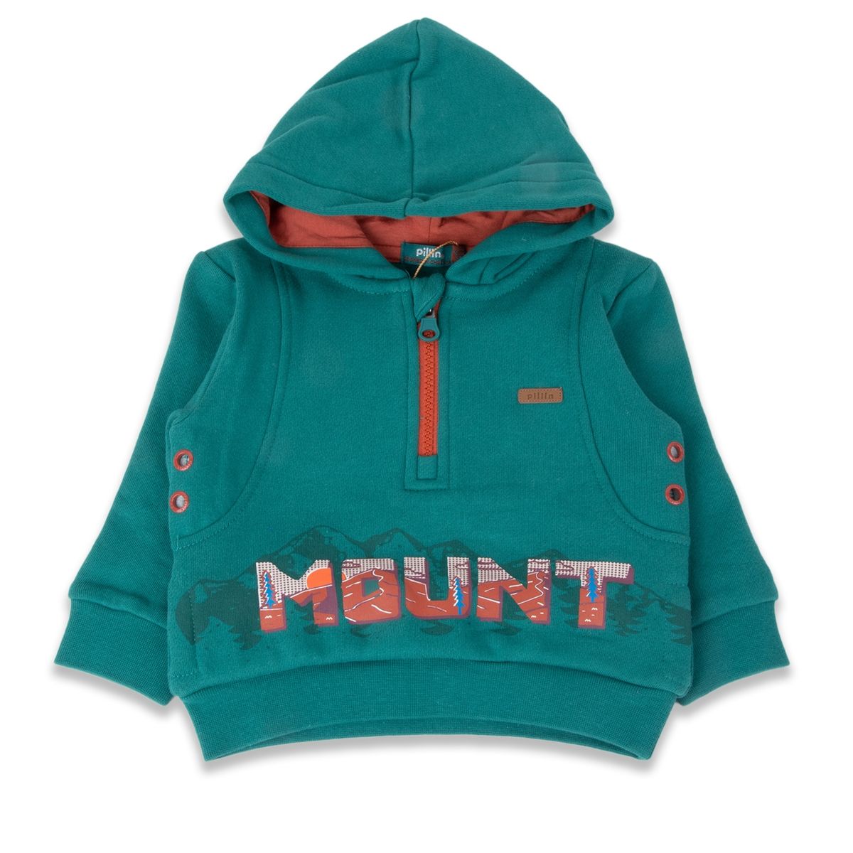 PILLIN - Polerón Bebé Niño Verde Pillin PILLIN