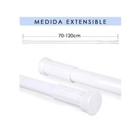 BARRA EXTENSIBLE 70 -120CM BARRA CORTINA TUBO CORTINA BAÑO