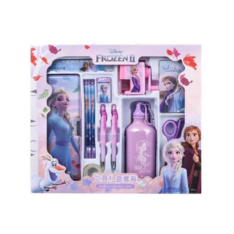 GENERICO - Set Escolar De Frozen Con 13 Piezas Niñas Utiles Escolares