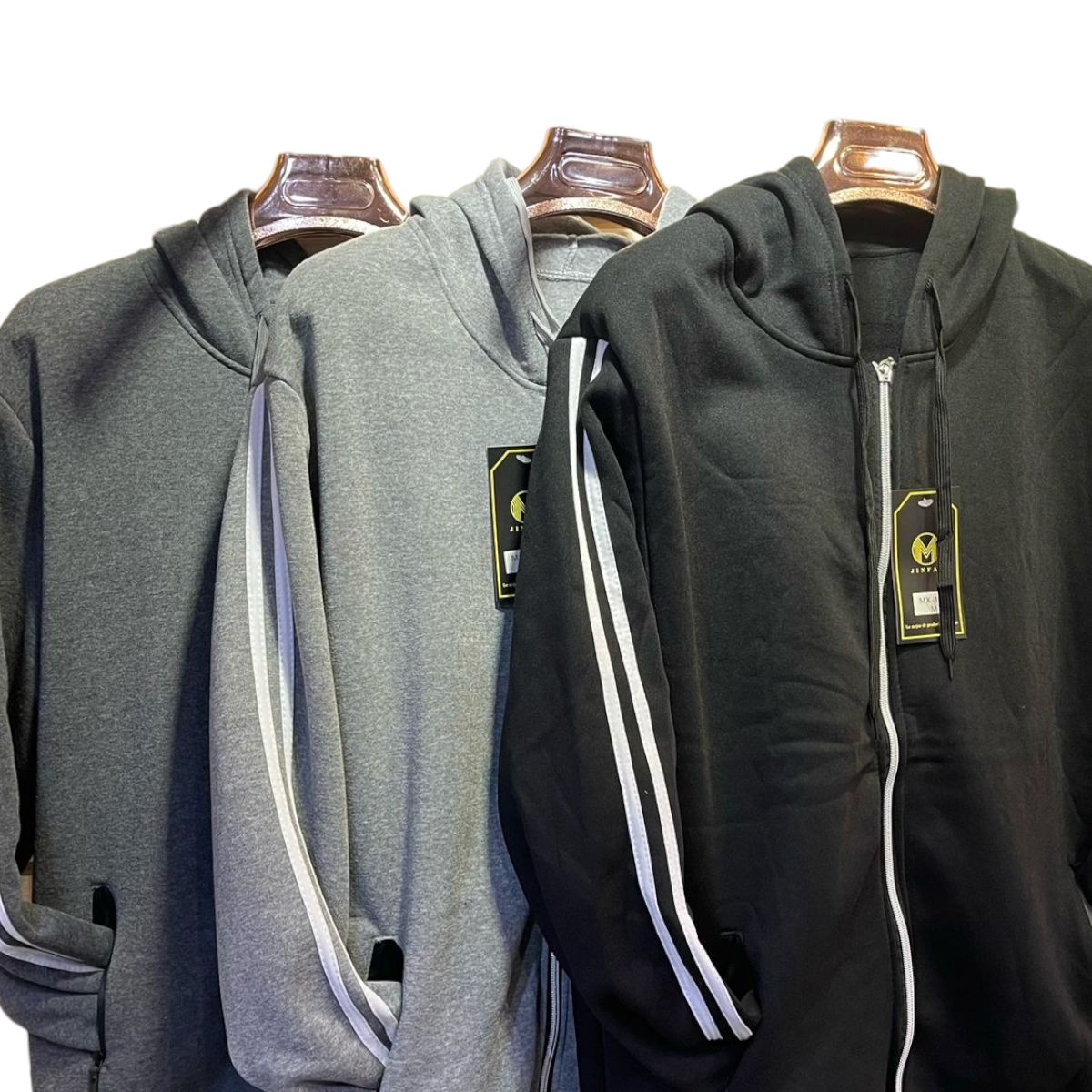 AGW - Pack 3 Polerones Hombre Con Capucha Linea