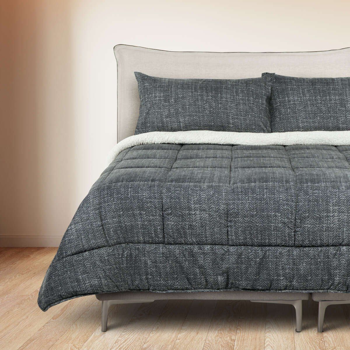 ROSEN - Plumón Alaska Sherpa Liso Navy 2 Plazas