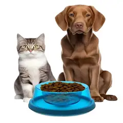 GENERICO - Platos Para Gatos Dispensador De Comida Perros Bebedero Azul