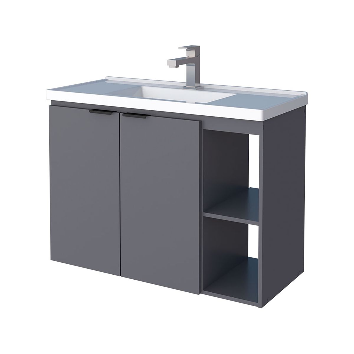 VEKKAHOME - VANITORIO AEREO ASTER 80 GREY