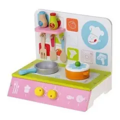 SOFT PLAY - Cocina De Madera Para Niños Y Niñas De Juguete