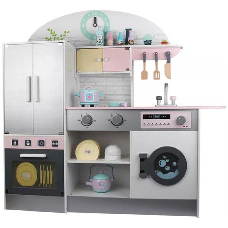 SOFT PLAY - Cocina De Madera Para Niños Y Niñas Con Horno De Juguete