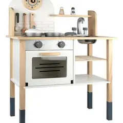 SOFT PLAY - Cocina De Madera Para Niños Y Niñas Con Horno De Juguete
