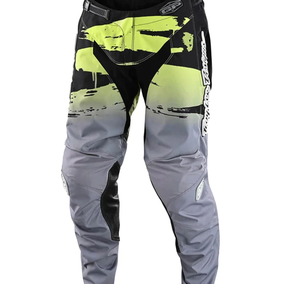 TROY LEE DESIGNS - Pantalones de Moto GP Brushed Negro  Verde Troy Lee Designs
