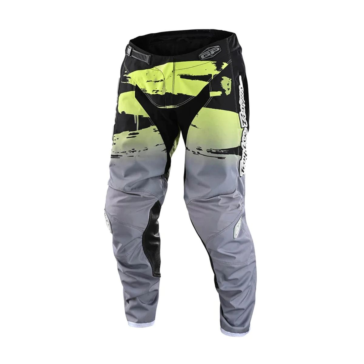 TROY LEE DESIGNS - Pantalones de Moto GP Brushed Negro  Verde Troy Lee Designs
