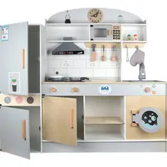 SOFT PLAY - Cocina De Madera Para Niños Y Niñas Con Horno De Juguete