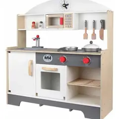 SOFT PLAY - Cocina De Madera Para Niños Y Niñas Con Horno De Juguete