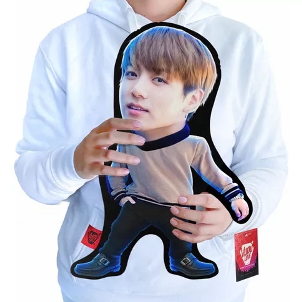 VUDU LOVE - Cojín Peluche Jungkook Bts K-pop Chiquito 40x30cm Vudú Love
