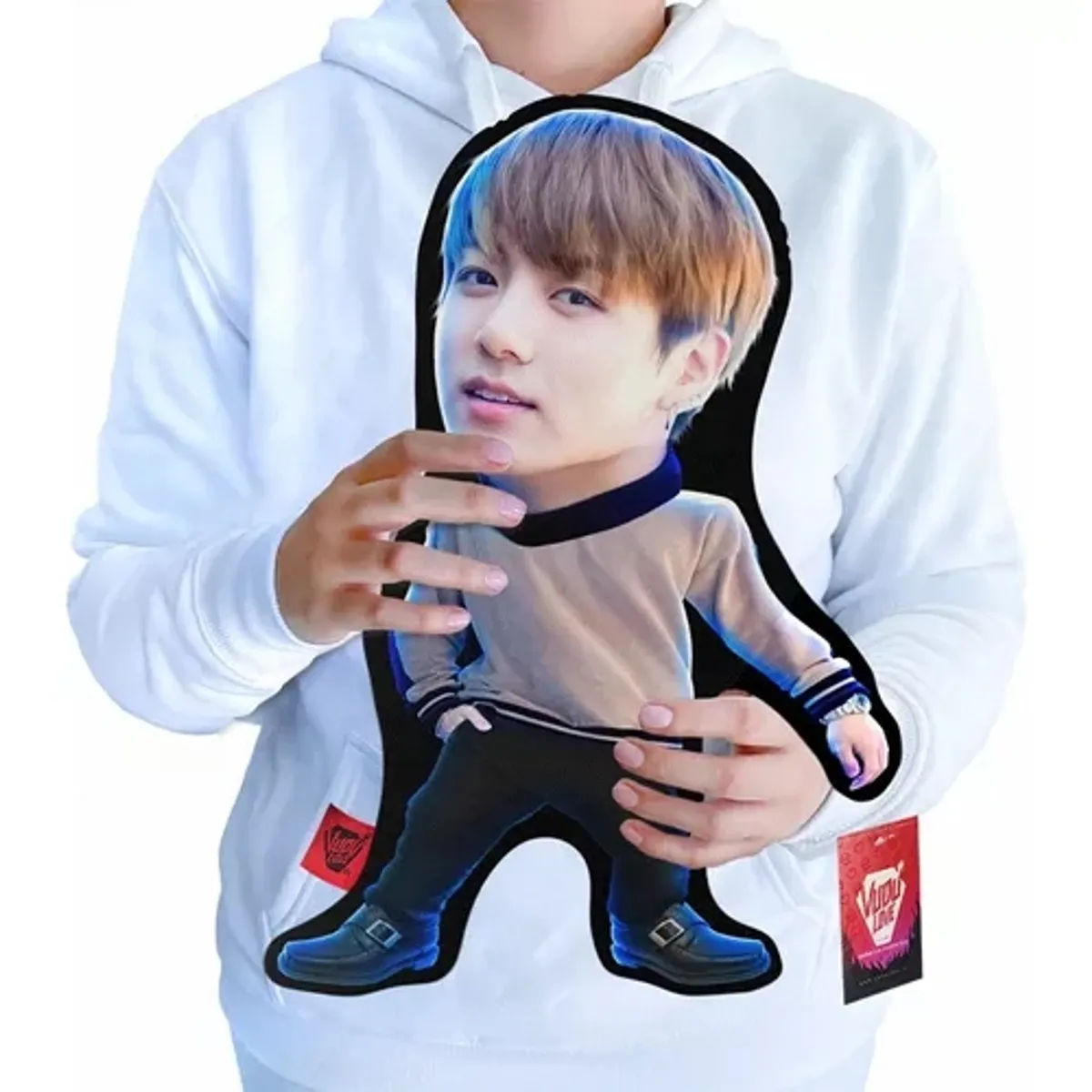 VUDU LOVE - Cojín Peluche Jungkook Bts K-pop Chiquito 40x30cm Vudú Love