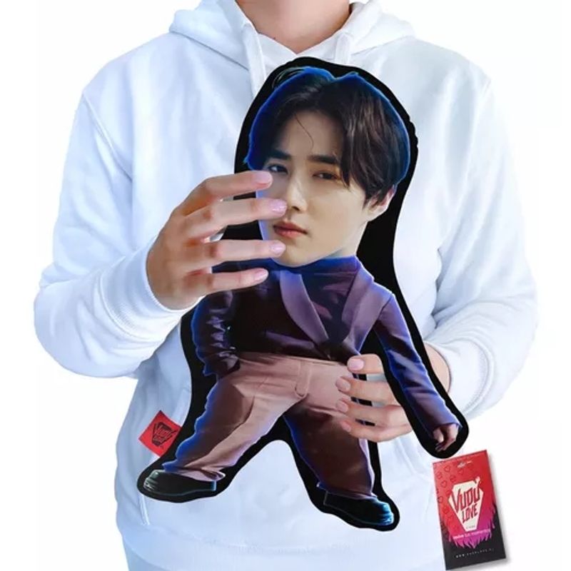 VUDU LOVE - Cojín Peluche Suho Exo K-pop Chiquito 40x30cm Vudú Love