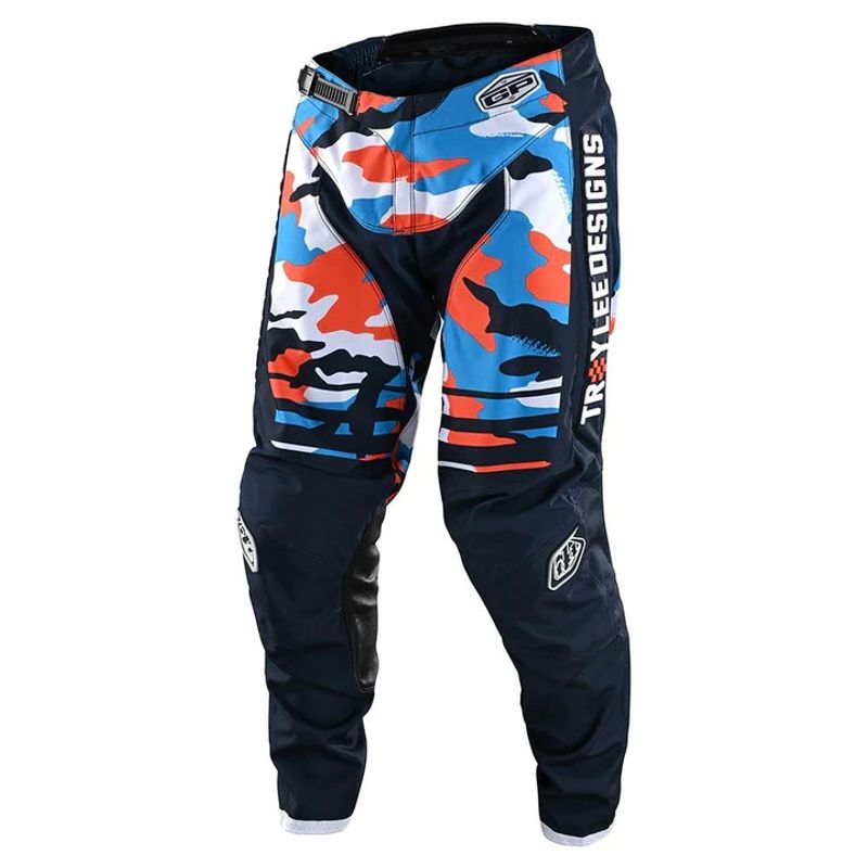 TROY LEE DESIGNS - Pantalones de Moto GP Formula Azul Naranjo Troy Lee Designs