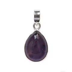 ANDREA COGGIOLA JOYAS - Colgante Gota Amatista Plata Fina 925