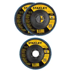 STANLEY - Set 3 discos Flap de Zirconio 115mm G60 STA4060SET