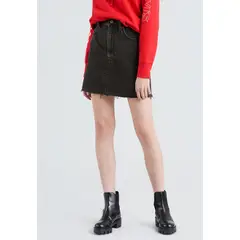 LEVIS - Falda Mujer High Rise Deconstructed Iconic Negra