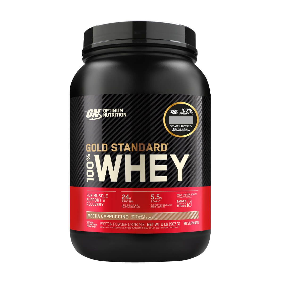 OPTIMUN NUTRITION - Gold Standard 100% Whey Protein (2 Lb) - Original - CHOCOLATE