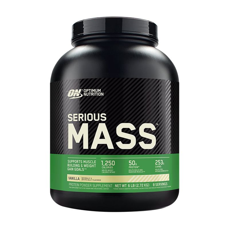 OPTIMUN NUTRITION - Serious Mass, Ganador de peso (6 Lb) - Original - VAINILLA