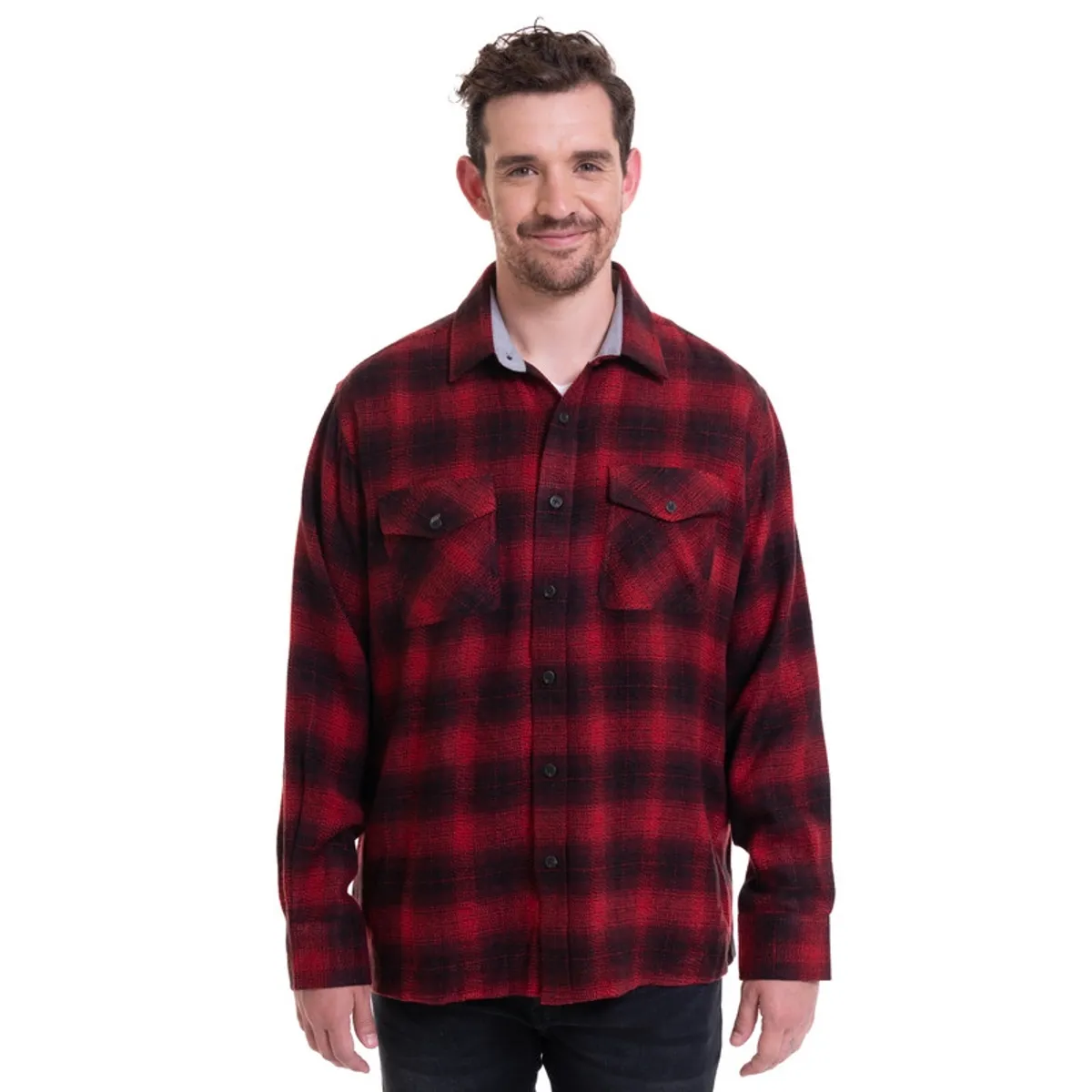 TRUVAL - Camisa Leñadora Rojo Oscuro TRUVAL