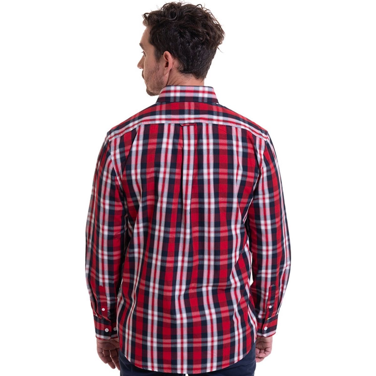 TRUVAL - Camisa Trevira Cuadros Rojo TRUVAL