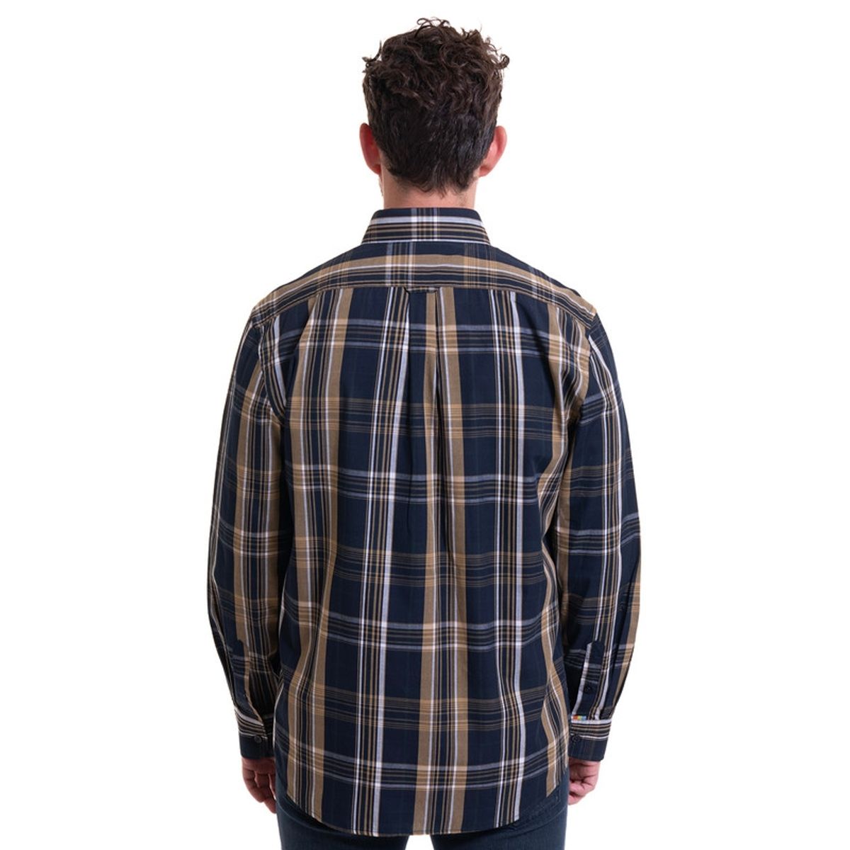 TRUVAL - Camisa Trevira Cuadros Azul Marino TRUVAL