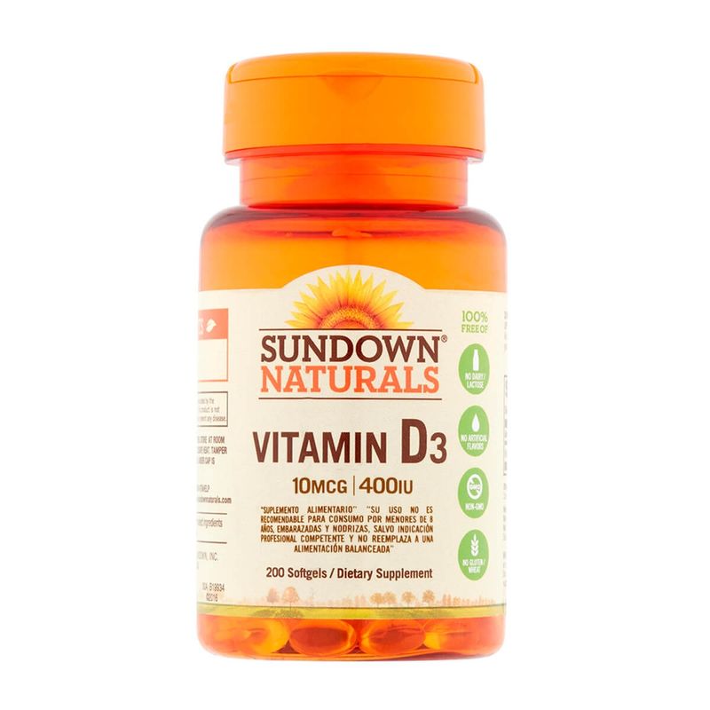 SUNDOWN - Vitamina D3 400 UI (200 soft)