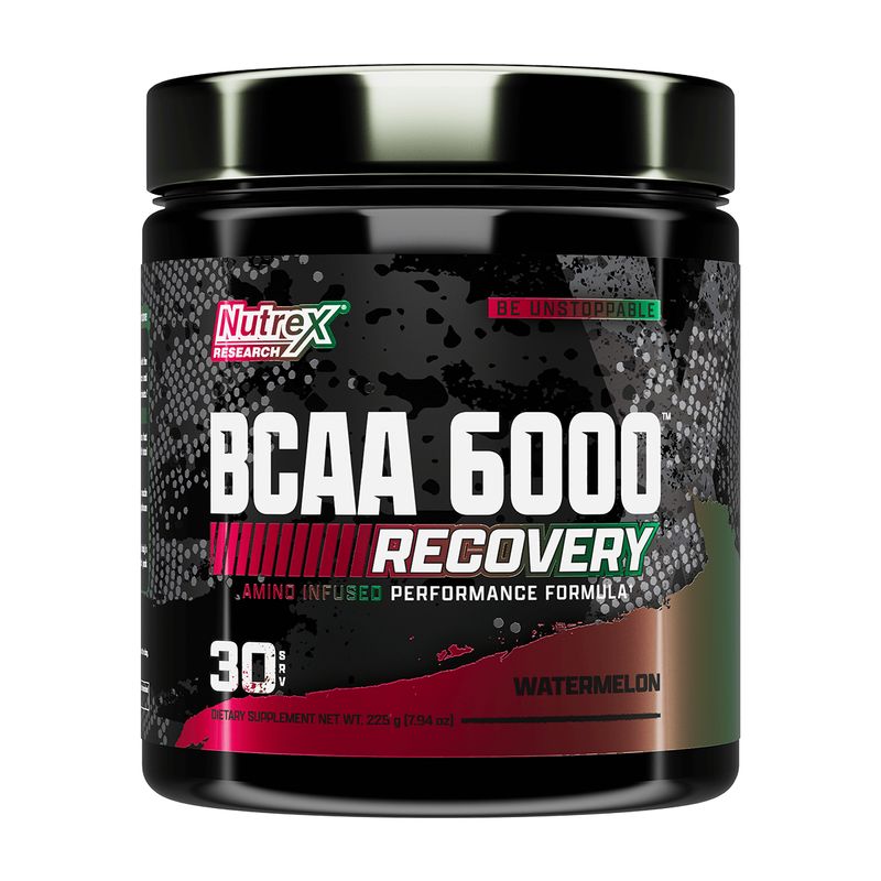 NUTREX RESEARCH - BCAA 6000, Aminoácidos (255 gr) - Original - SANDIA