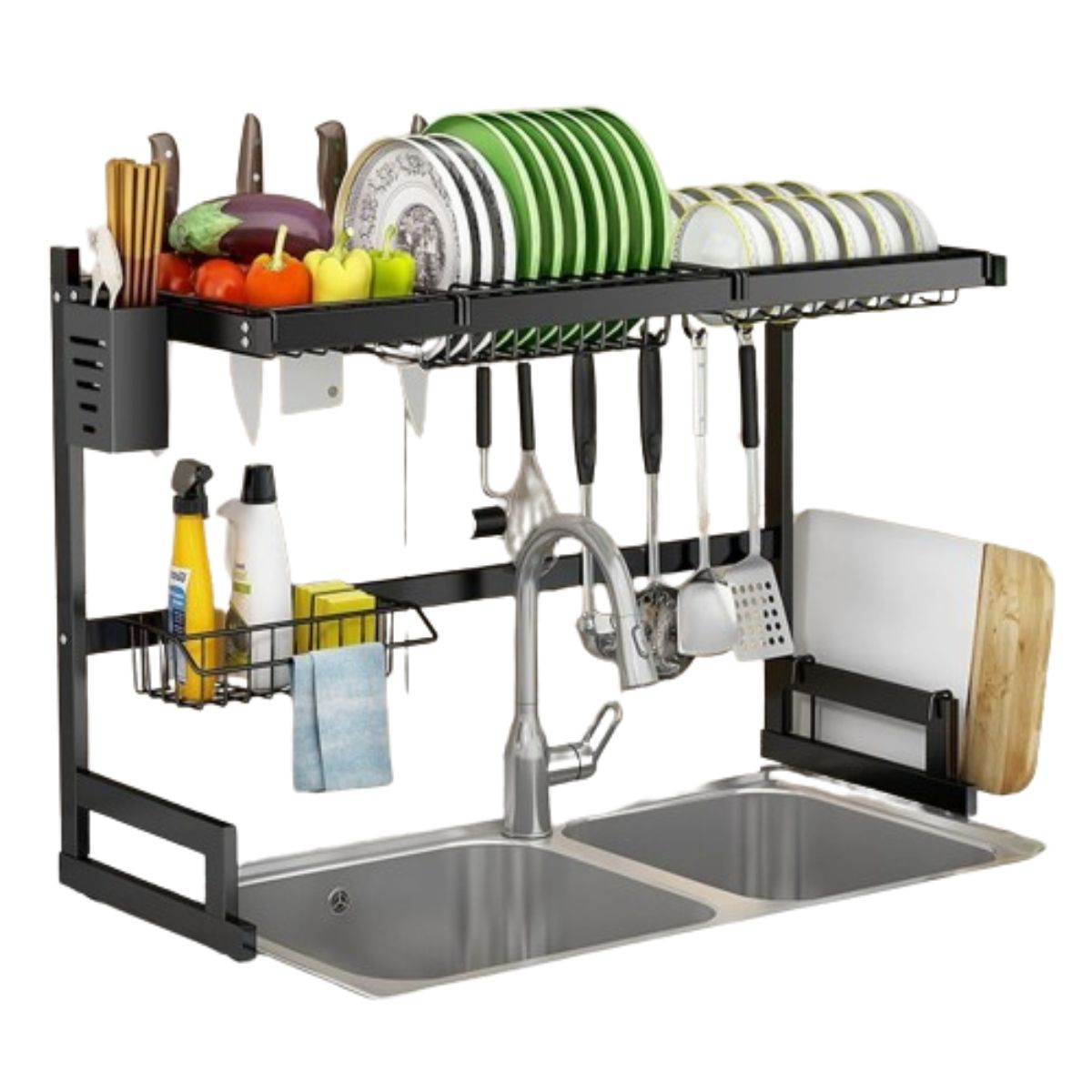 GENERICO - Escurridor de Platos sobre el Fregadero Multifuncional