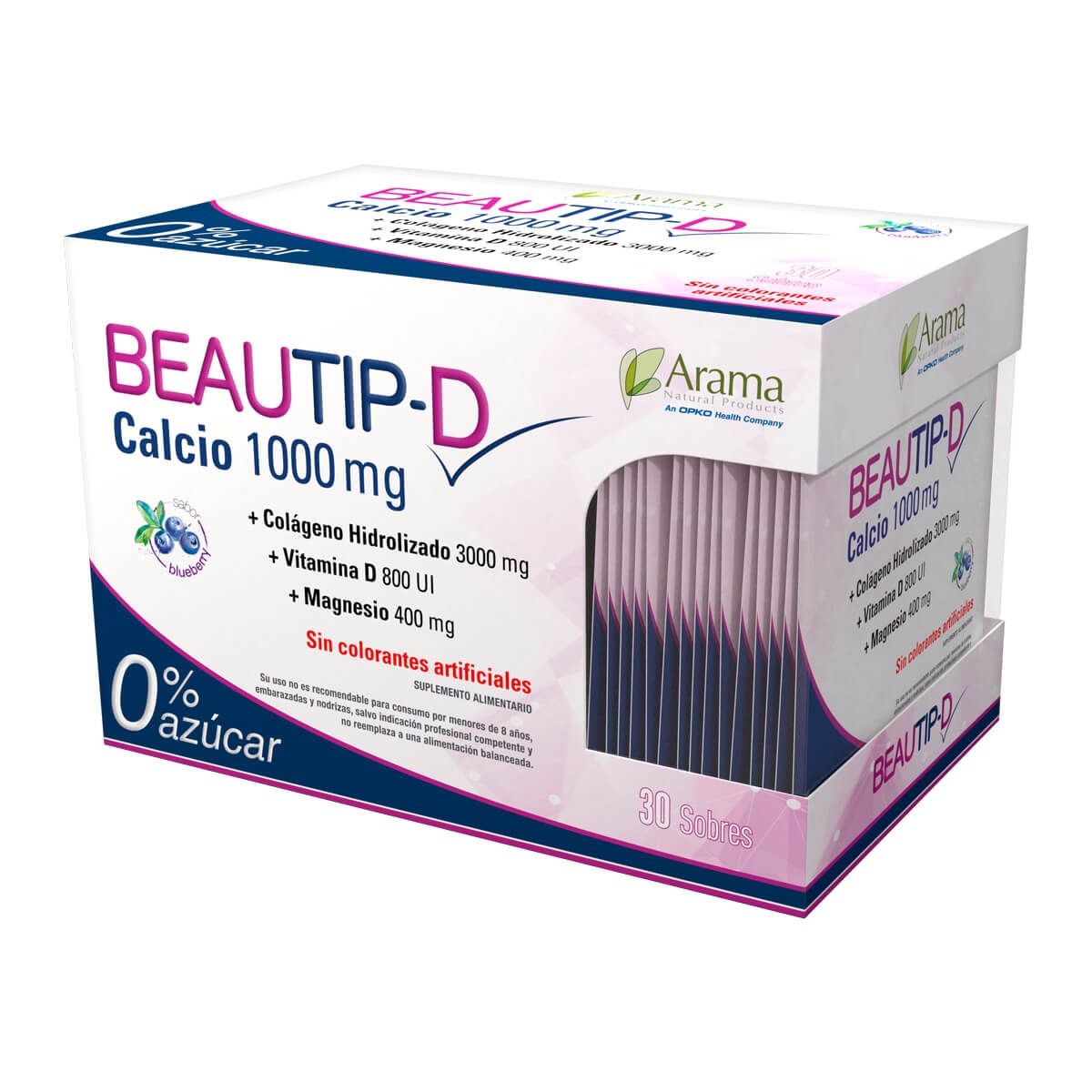 ARAMA - Beautip + D, Nutricosmético (30 sachets 7 gr) - Colageno hidrolizado