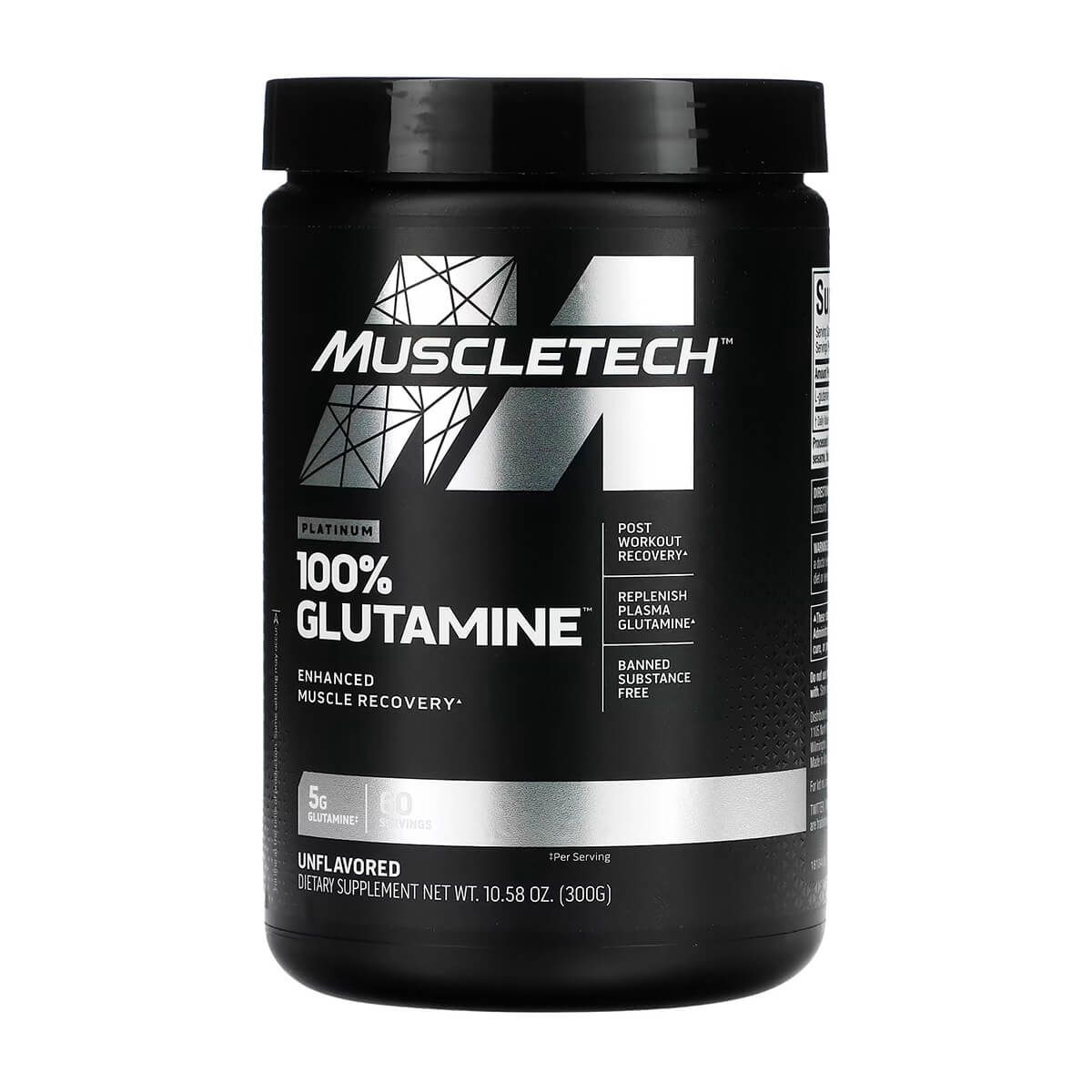 MUSCLETECH - Platinum 100% Glutamine (300 gr) - Original
