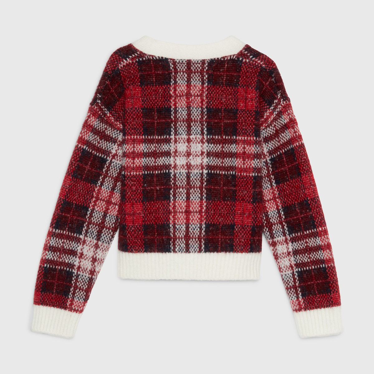 TOMMY HILFIGER - Cárdigan A Cuadros Escoces Rojo Tommy Hilfiger