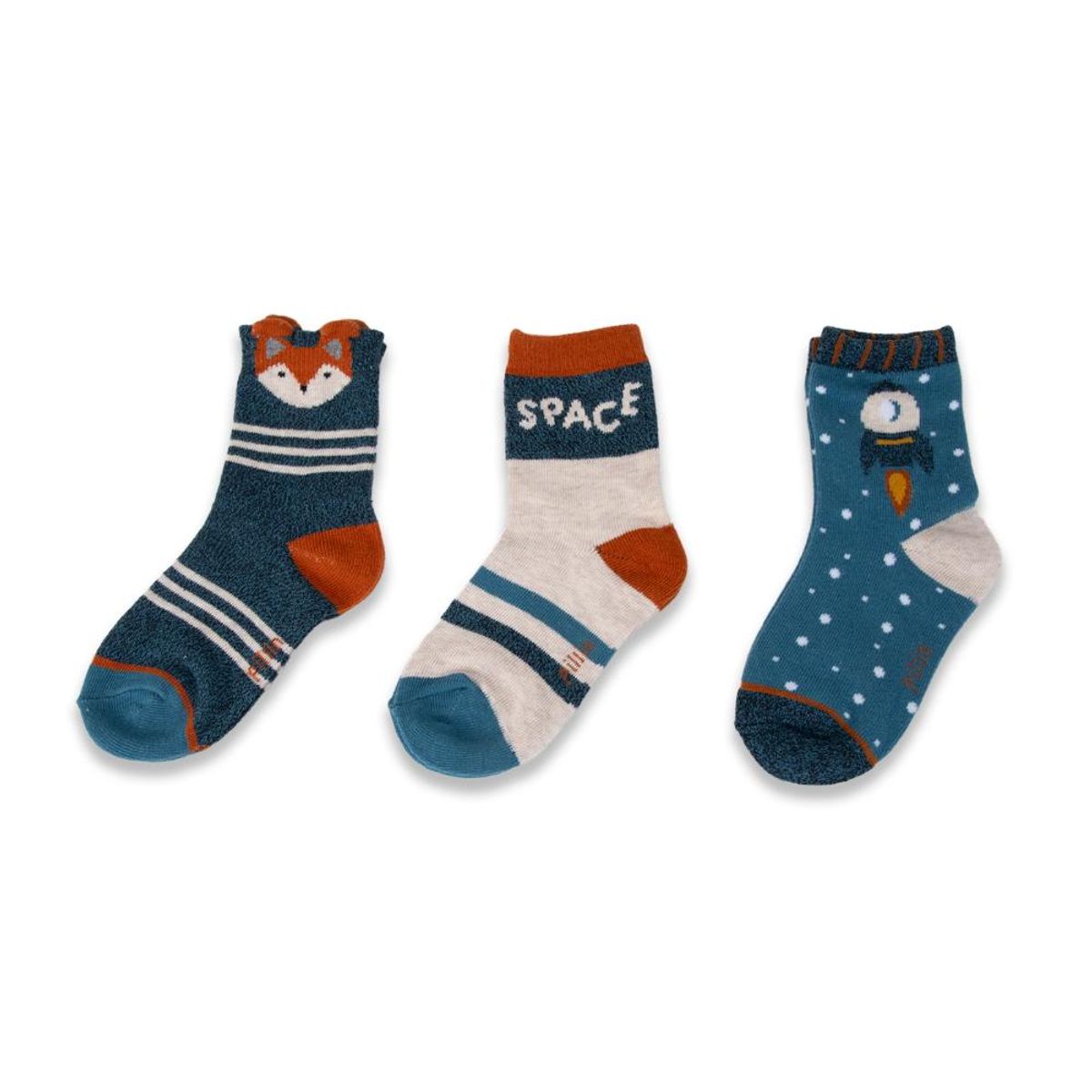 PILLIN - Pack 3 Pzas Calcetines Bebé Niño Multicolor Pillin PILLIN