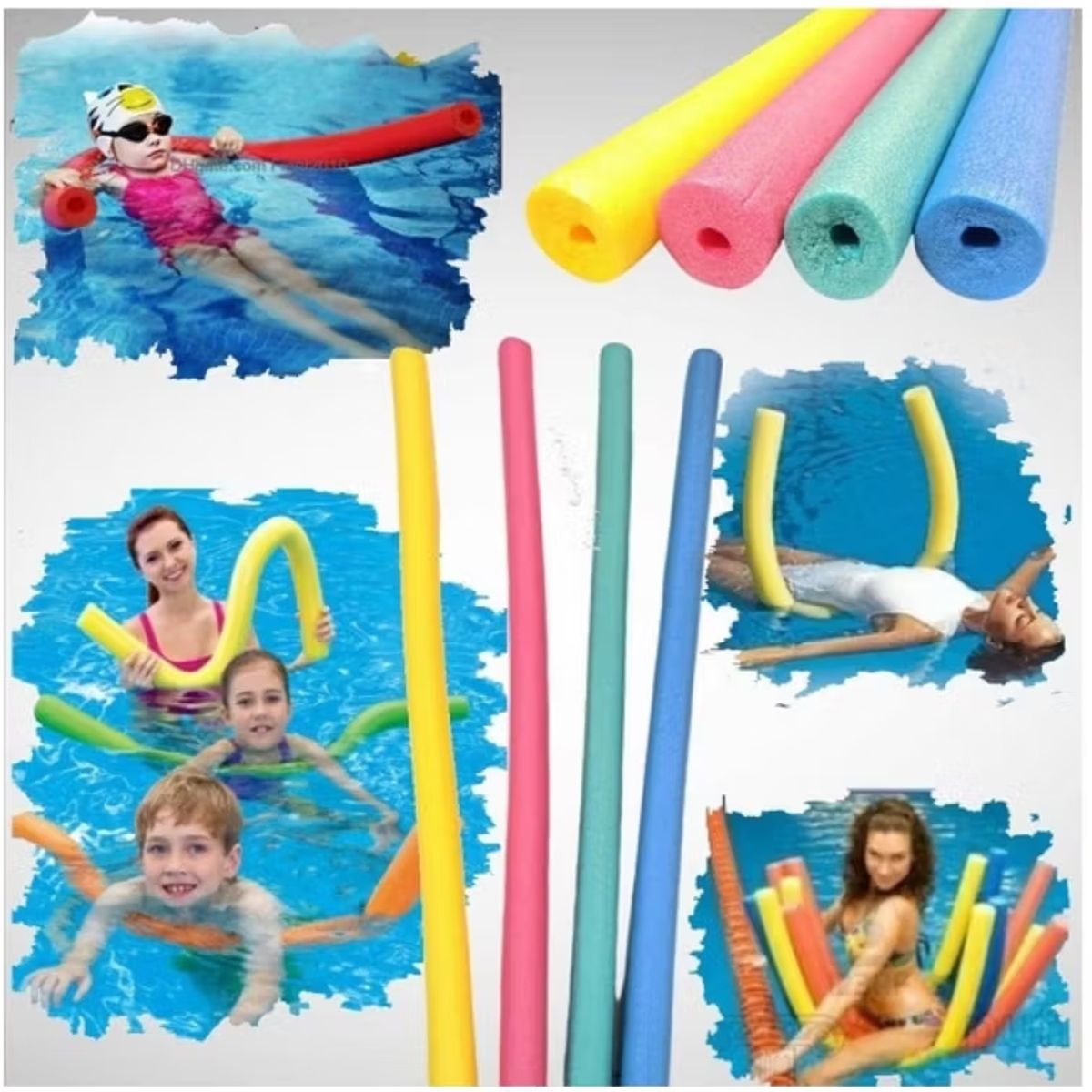 GENERICO - Flotador Tallarin De Espuma 150cm 150 x 6cm - Colores Surtidos