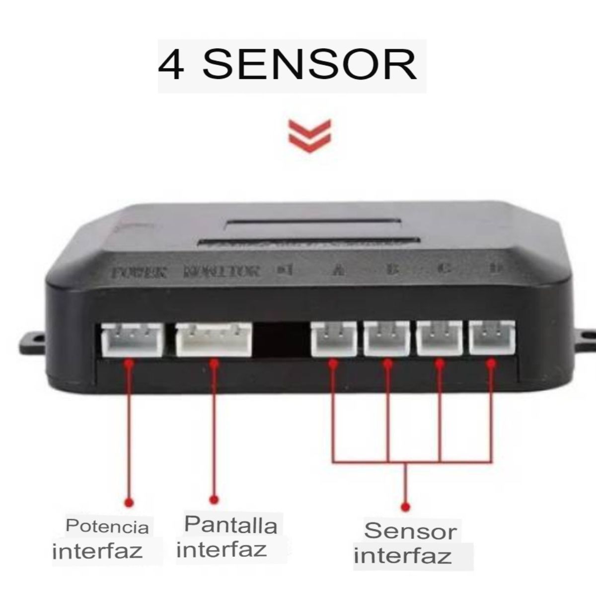 GENERICO - Sensores de Retroceso con Alarma de Distancia y Sonido