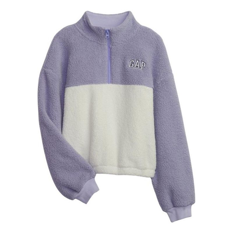 GAP - Polerón Con Medio Cierre Morado GAP