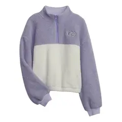 GAP - Polerón Con Medio Cierre Morado