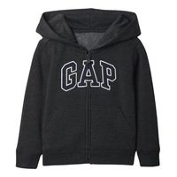 Polerón Logo Con Cierre Gris