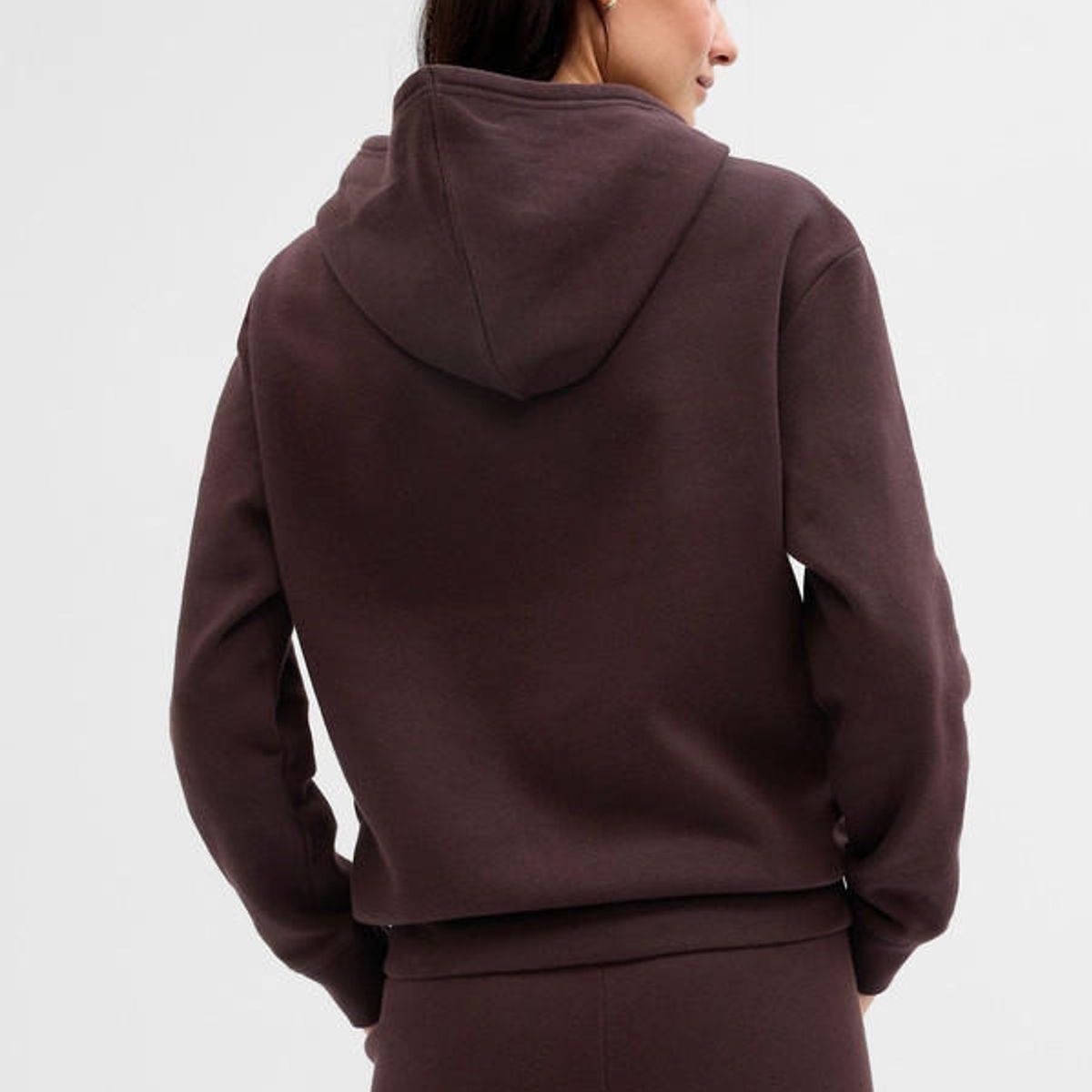 GAP - Polerón Logo Con Gorro Mujer Café