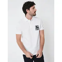 TOMMY HILFIGER - Polo Regular Fit Logo 1985 Blanco