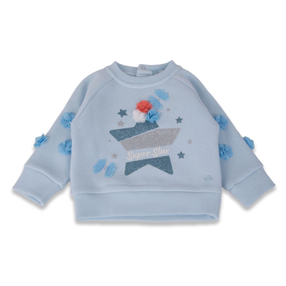 PILLIN - Polerón Bebé Niña Celeste Pillin PILLIN