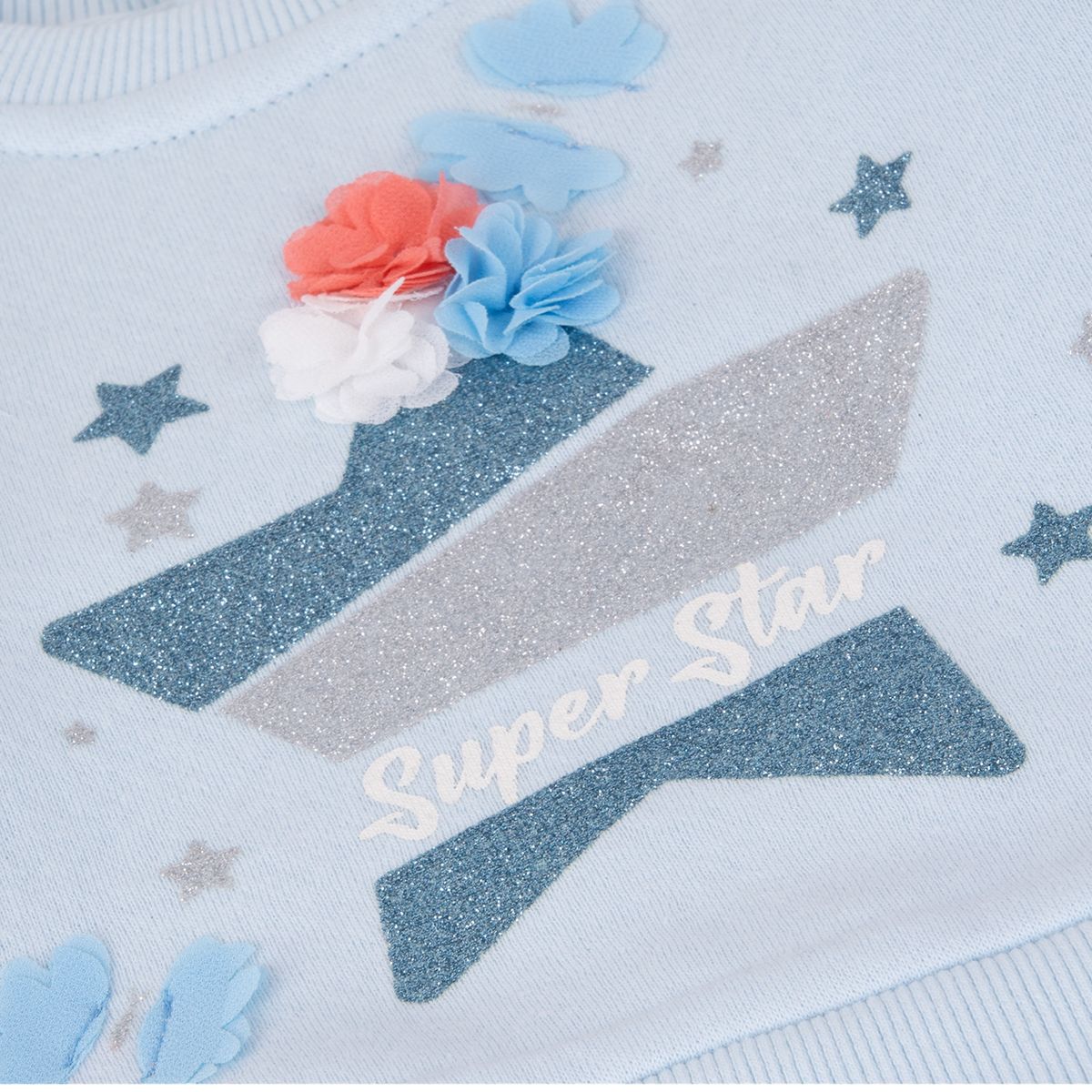 PILLIN - Polerón Bebé Niña Celeste Pillin PILLIN