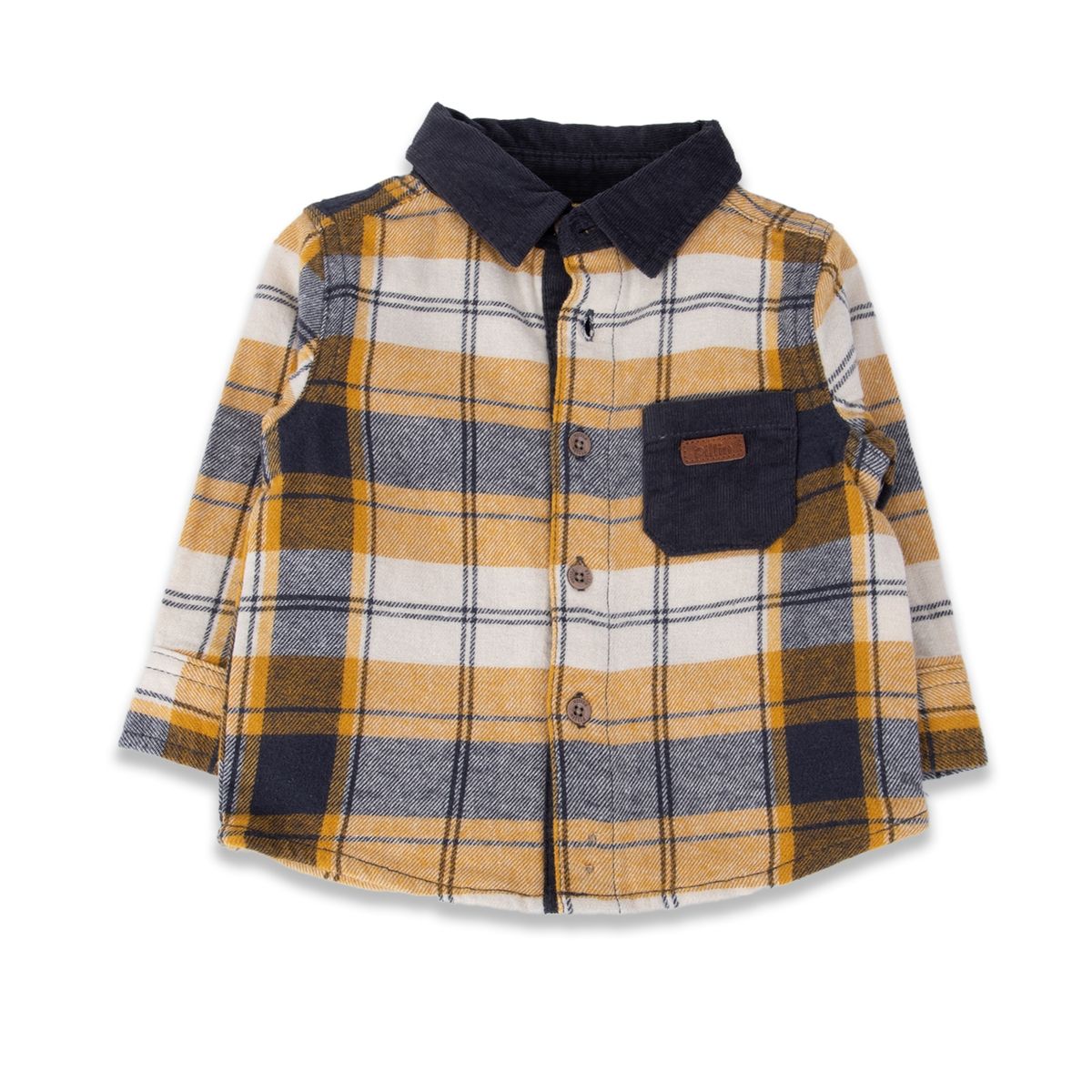 PILLIN - Camisa Bebé Niño Mostaza Pillin PILLIN