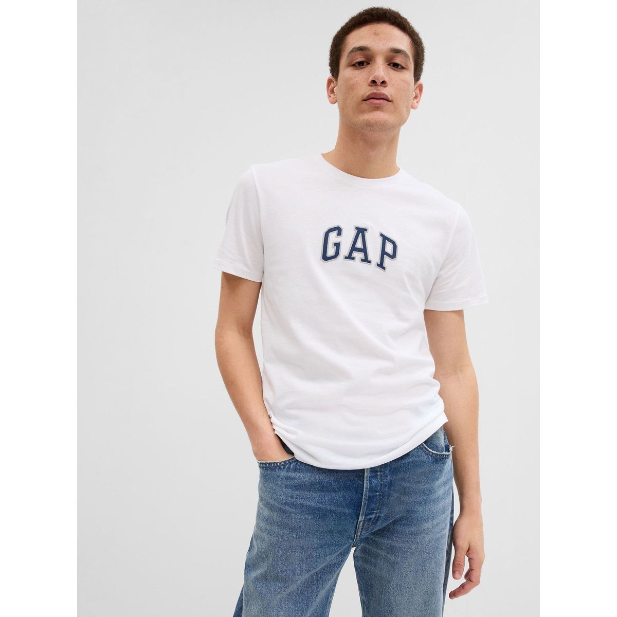 GAP - Polera Logo Mini Manga Corta Blanco GAP