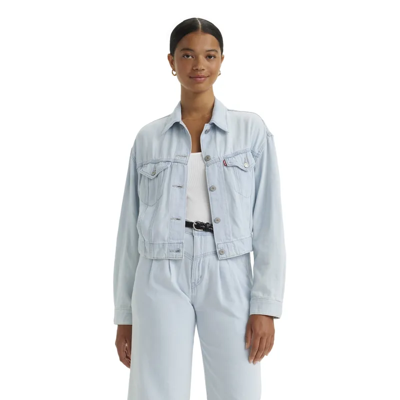 LEVIS - Chaqueta Mujer Relaxed Fit Featherweight Trucker Azul Levis