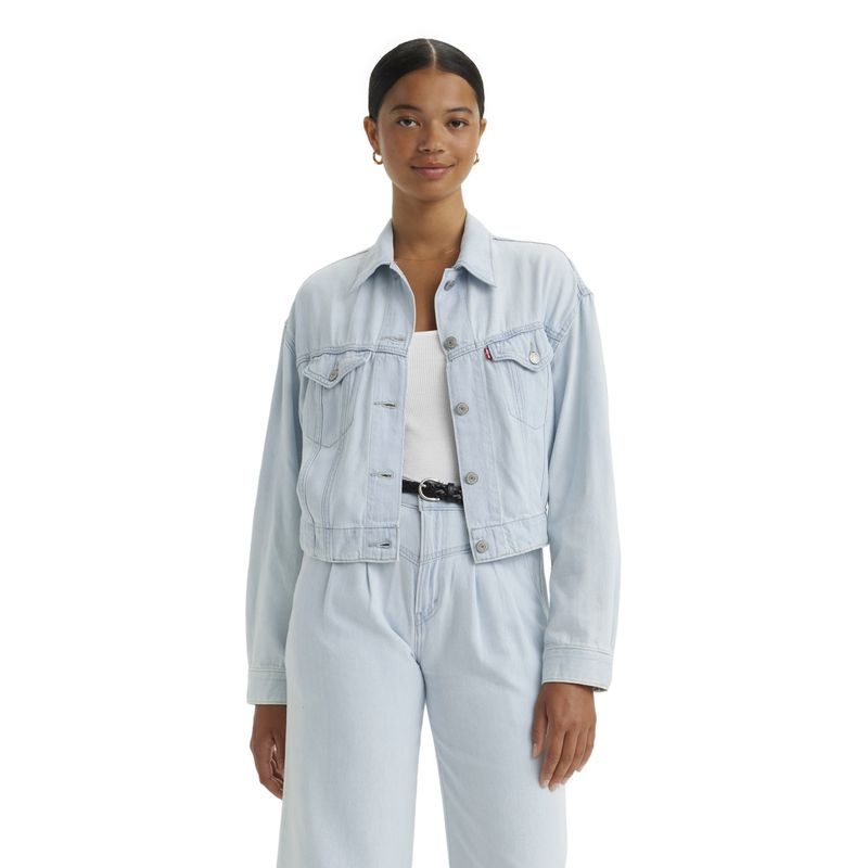 LEVIS - Chaqueta Mujer Relaxed Fit Featherweight Trucker Azul Levis