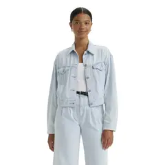 LEVIS - Chaqueta Mujer Relaxed Fit Featherweight Trucker Azul