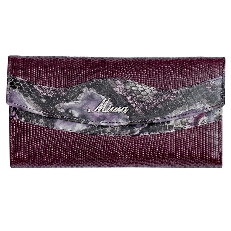 MIURA - Billetera Mujer Miura Mod Ámbar Cuero Natural