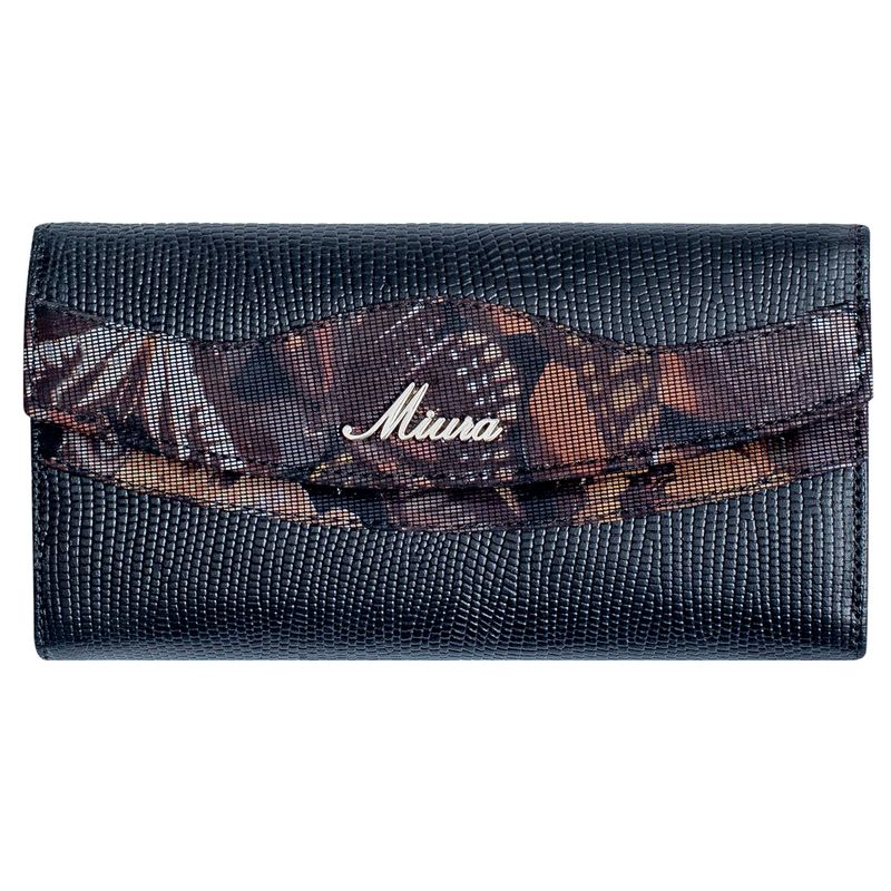 MIURA - Billetera Mujer Miura Mod Ámbar Cuero Natural
