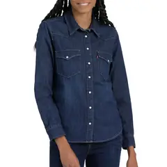 LEVIS - Camisa Mujer Regular Fit The Ultimate Western Azul